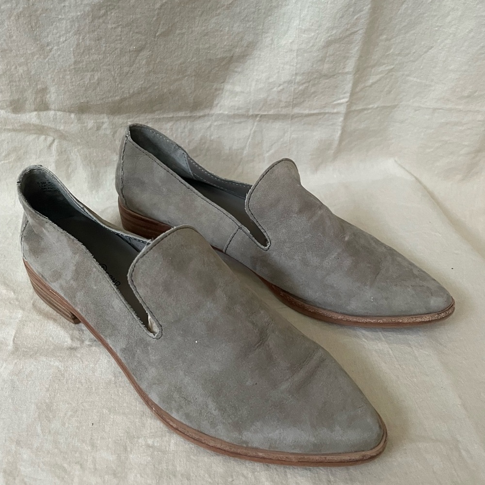 Treasure & Bond Women’s Size 6.5 Loafers Grey Kena Suede Leather Slip On